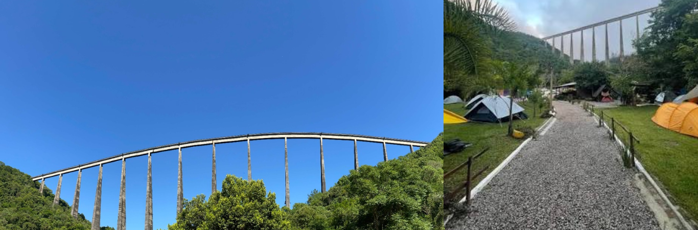 Viaduto 13, Pedra da Tartaruga e Cascata do V13 - Vespasiano Corrêa - RS
